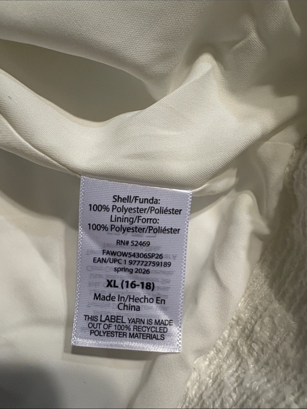 White Textured Button-Front Jacket - - Picture 6 of 7